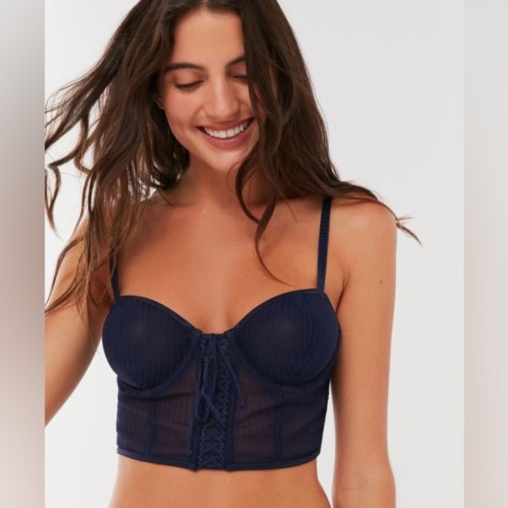Urban outfitters out from under daydreams sheer corset bralette